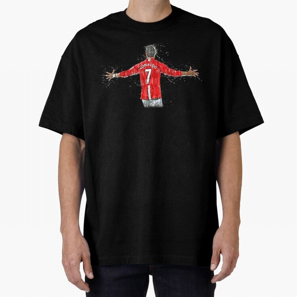 Cristiano Ronaldo 8 Oversized T-Shirt Show Your Stadium Side during the FIFA World Cup 2026 Group Stage Journey through Cristiano Ronaldo, Haaland and CR7 Highlights, Portugal, Spain and Germany Pride, Vintage Soccer Flavor, Modern Football Stars,