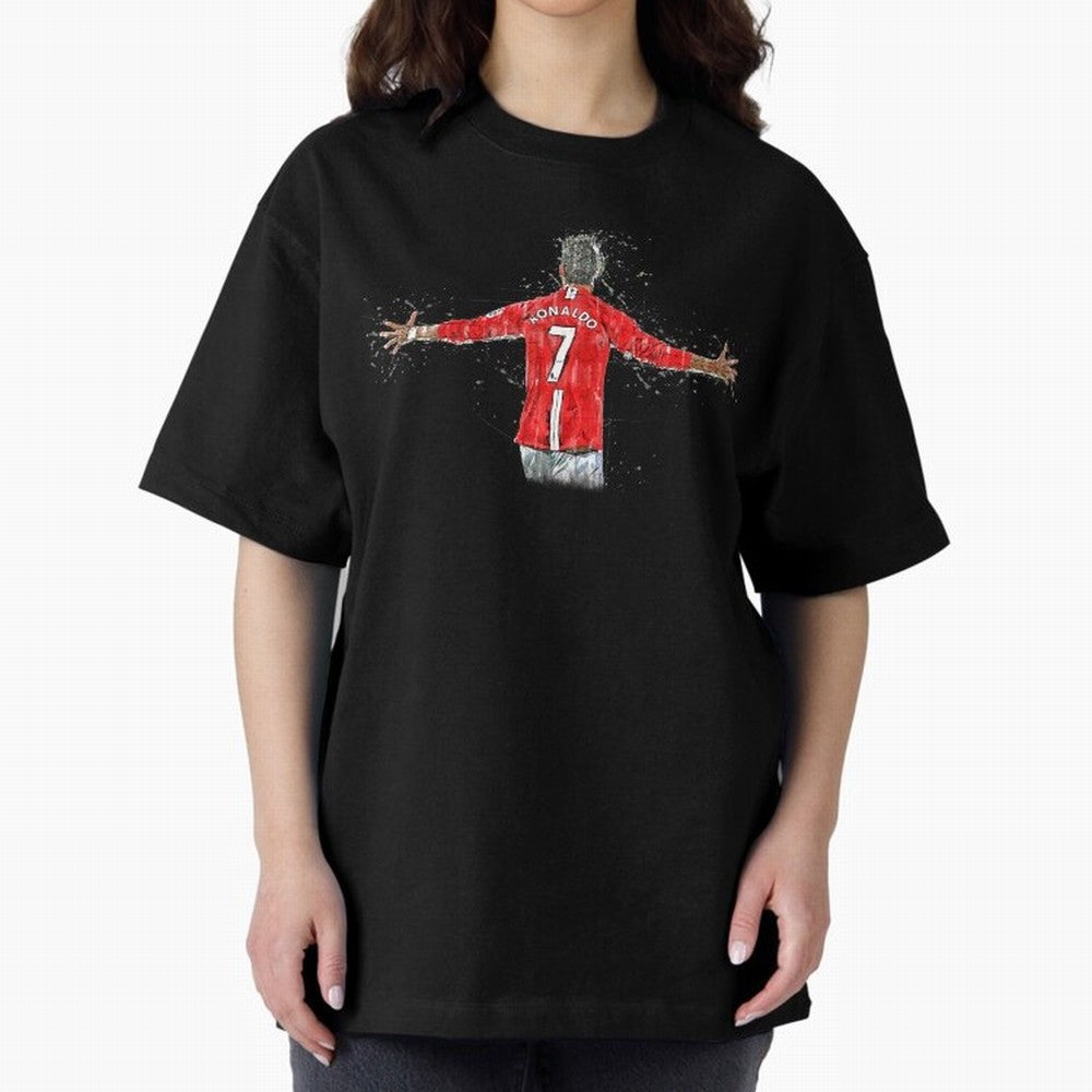 Cristiano Ronaldo 8 Oversized T-Shirt Show Your Stadium Side during the FIFA World Cup 2026 Group Stage Journey through Cristiano Ronaldo, Haaland and CR7 Highlights, Portugal, Spain and Germany Pride, Vintage Soccer Flavor, Modern Football Stars,