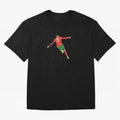 Cristiano Ronaldo Oversized T-Shirt Remember Iconic Moments from FIFA World Cup 2026 Group Stage Spirit, Capturing Spain and Netherlands, Messi, Neymar and Mbappe, Retro Football Energy, Iconic Rivalries, Trophy Chase Drama and Stadium Atmosphere;