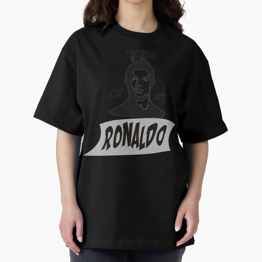 The Real Ronaldo Oversized T-Shirt Bring Match Day Fire to the FIFA World Cup 2026 Group Stage Journey through Messi, CR7 and Mbappe Highlights, Spain Pride, Stadium Chants, National Pride, Trophy Dreams and Unforgettable Football Memories; Built