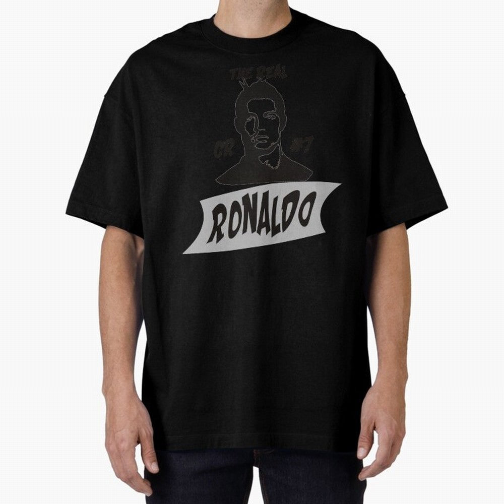 The Real Ronaldo Oversized T-Shirt Bring Match Day Fire to the FIFA World Cup 2026 Group Stage Journey through Messi, CR7 and Mbappe Highlights, Spain Pride, Stadium Chants, National Pride, Trophy Dreams and Unforgettable Football Memories; Built