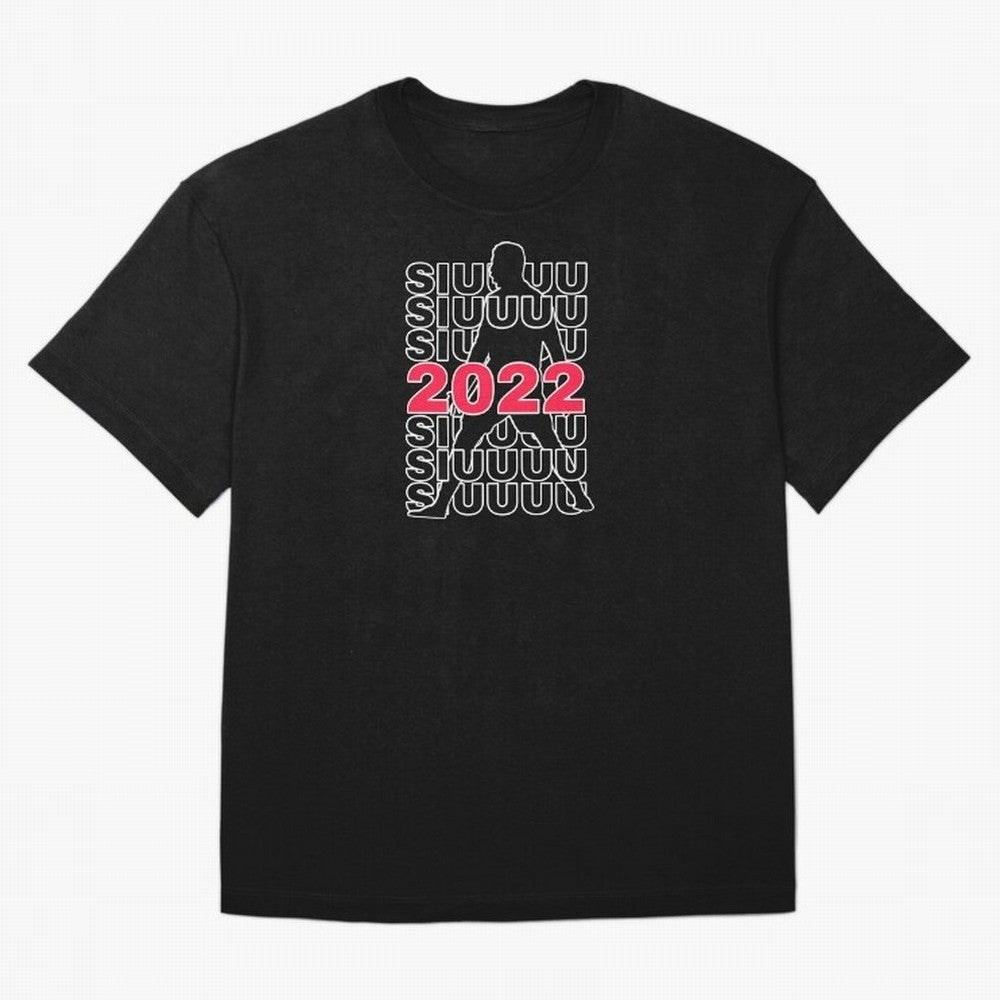 Siuuu 2022 Cristiano ronaldo goal Oversized T-Shirt Join the Countdown to FIFA World Cup 2026 USA Canada Mexico for Fans of CR7 and Messi and Portugal, Bringing Championship Spirit, Famous Goals, Roaring Crowds and International Football Unity;