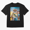 El Medall¨®n Del Real Madrid Oversized T-Shirt Show Match Day Excitement for FIFA World Cup 2026 for Fans of CR7 and Portugal, Bringing Football Passion, Legendary Performances, Festival Vibes and Supporter Community; Made for Collectors Who Enjoy