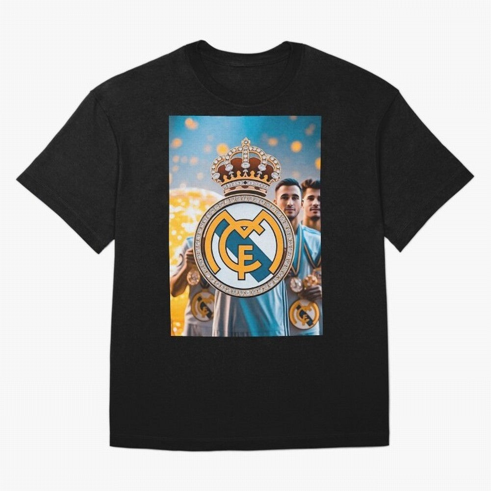 El Medall¨®n Del Real Madrid Oversized T-Shirt Show Match Day Excitement for FIFA World Cup 2026 for Fans of CR7 and Portugal, Bringing Football Passion, Legendary Performances, Festival Vibes and Supporter Community; Made for Collectors Who Enjoy
