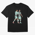 Cristiano Ronaldo & Bruno Fernandes Portugal Oversized T-Shirt Celebrate the Magic of FIFA World Cup 2026 USA Canada Mexico for Fans of Messi, Neymar and Mbappe and Argentina, France and Brazil, Bringing Vintage Soccer Flavor, Modern Football
