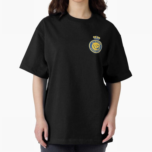 Al-Nassr Football Club Oversized T-Shirt Celebrate the FIFA World Cup 2026 Group Stage Journey through CR7 and Messi Highlights, France and Portugal Pride, Goal Celebration Energy, Supporter Heritage, Football Icons and Worldwide Tournament Joy;