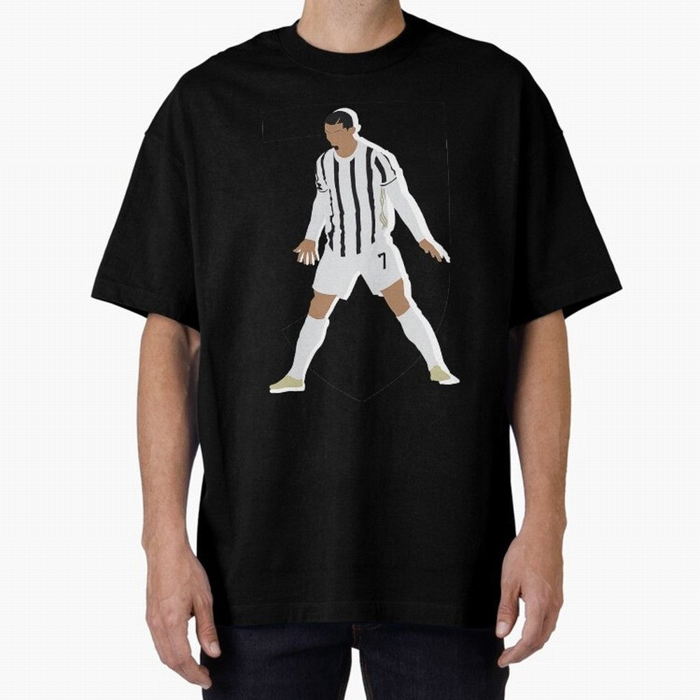 Cristiano Ronaldo 3 Oversized T-Shirt Celebrate Football Dreams Across FIFA World Cup 2026 for Fans of Mbappe and Germany, Bringing Vintage Soccer Flavor, Modern Football Stars, National Flags and Final Night Emotion; Ideal for Fans Who Follow