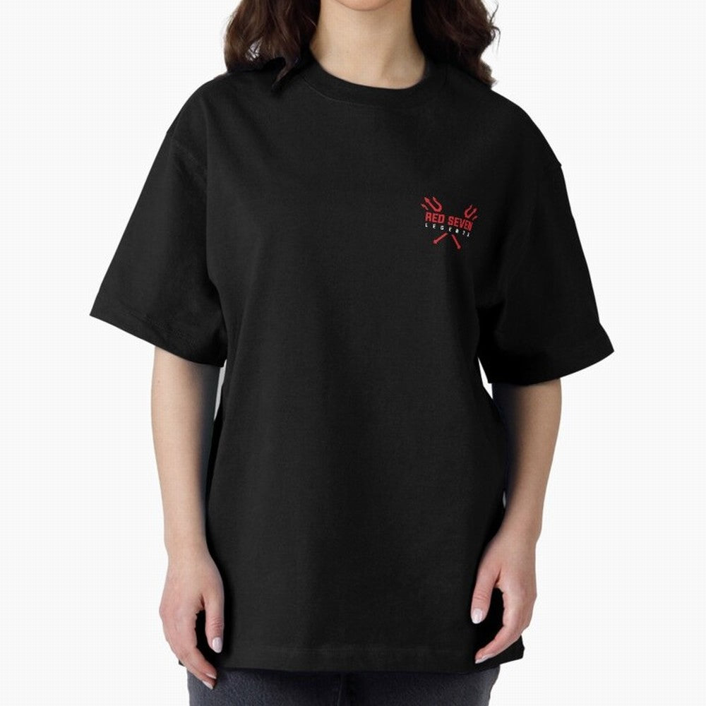 Red Seven Legends - Man Utd Oversized T-Shirt Follow FIFA World Cup 2026 Group Stage for Fans of Mbappe and Argentina, Bringing Stadium Memories, Football Loyalty, International Chants and Championship Tradition; Great for Supporters Who Love