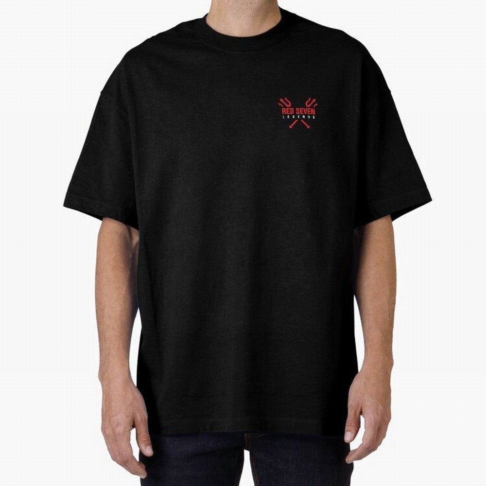 Red Seven Legends - Man Utd Oversized T-Shirt Follow FIFA World Cup 2026 Group Stage for Fans of Mbappe and Argentina, Bringing Stadium Memories, Football Loyalty, International Chants and Championship Tradition; Great for Supporters Who Love