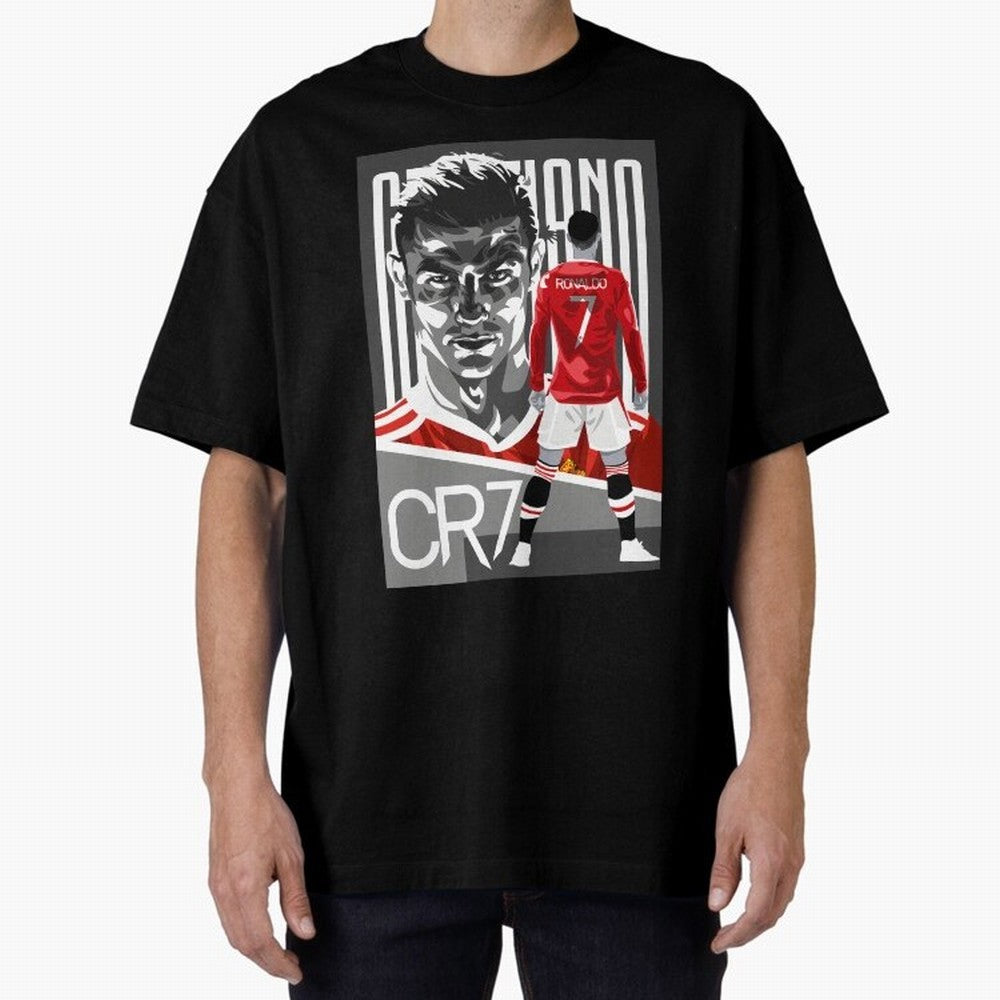 Cristiano Ronaldo In Red Oversized T-Shirt Fuel Your Fan Pride for Global Football Passion for FIFA World Cup 2026 USA Canada Mexico, with Messi, Neymar and Mbappe, Argentina, France and Brazil, Match Day Excitement, Supporter Culture, Golden Goals