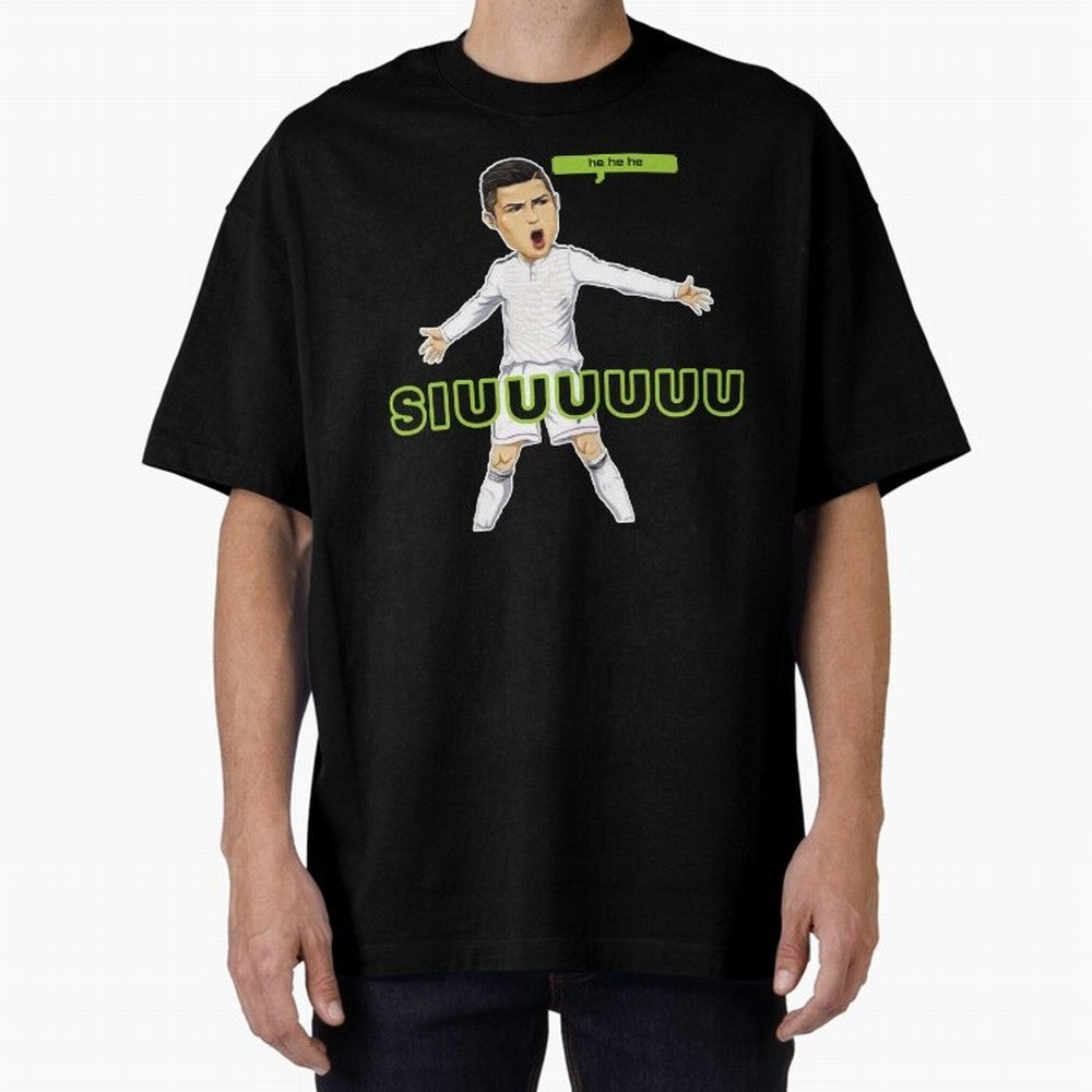 Hehehe SUIII Cristiano ronaldo Oversized T-Shirt Back Your Heroes with Global Football Passion for FIFA World Cup 2026 USA Canada Mexico, Capturing Cristiano Ronaldo, Haaland and CR7, Argentina and Brazil, Global Supporter Spirit, Legendary Goals,