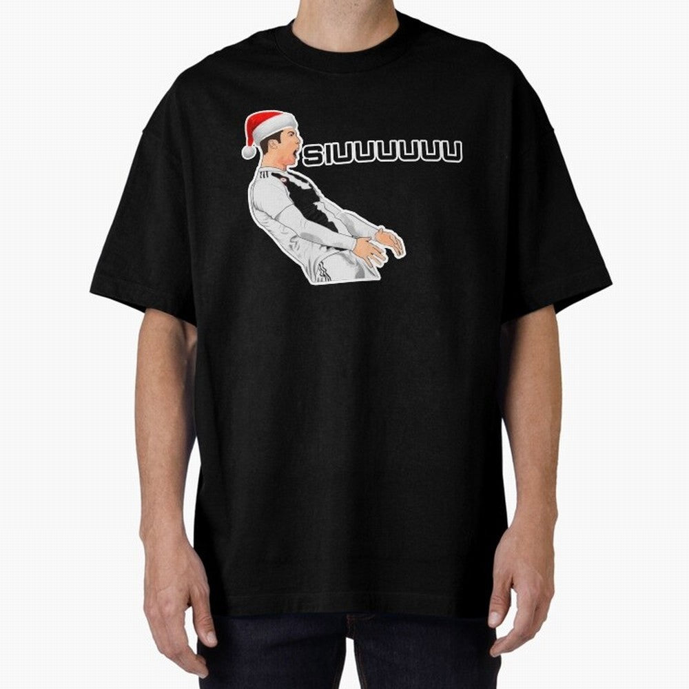 Siuuu Cristiano ronaldo funny Oversized T-Shirt Follow the Final Road of FIFA World Cup 2026 for Fans of Mbappe and Spain, Bringing Worldwide Fan Energy, Dramatic Goals, Stadium Lights and Championship Celebrations; Ideal for Fans Who Follow Messi,