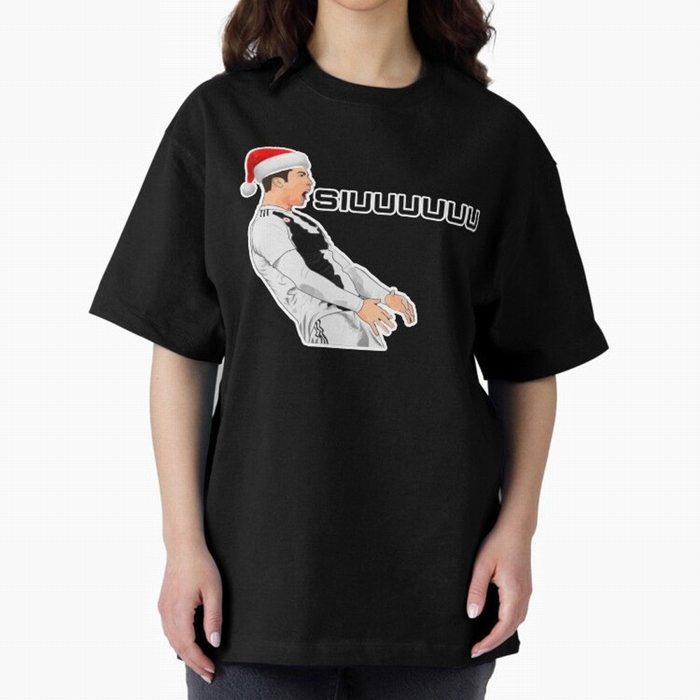Siuuu Cristiano ronaldo funny Oversized T-Shirt Follow the Final Road of FIFA World Cup 2026 for Fans of Mbappe and Spain, Bringing Worldwide Fan Energy, Dramatic Goals, Stadium Lights and Championship Celebrations; Ideal for Fans Who Follow Messi,