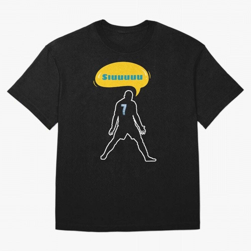 Siuuu Cristiano ronaldo goal Oversized T-Shirt Share Match Day Hype around FIFA World Cup 2026, CR7, Portugal, Vintage Soccer Flavor, Modern Football Stars, National Flags and Final Night Emotion; Ideal for Fans Who Follow Messi, Cristiano Ronaldo,