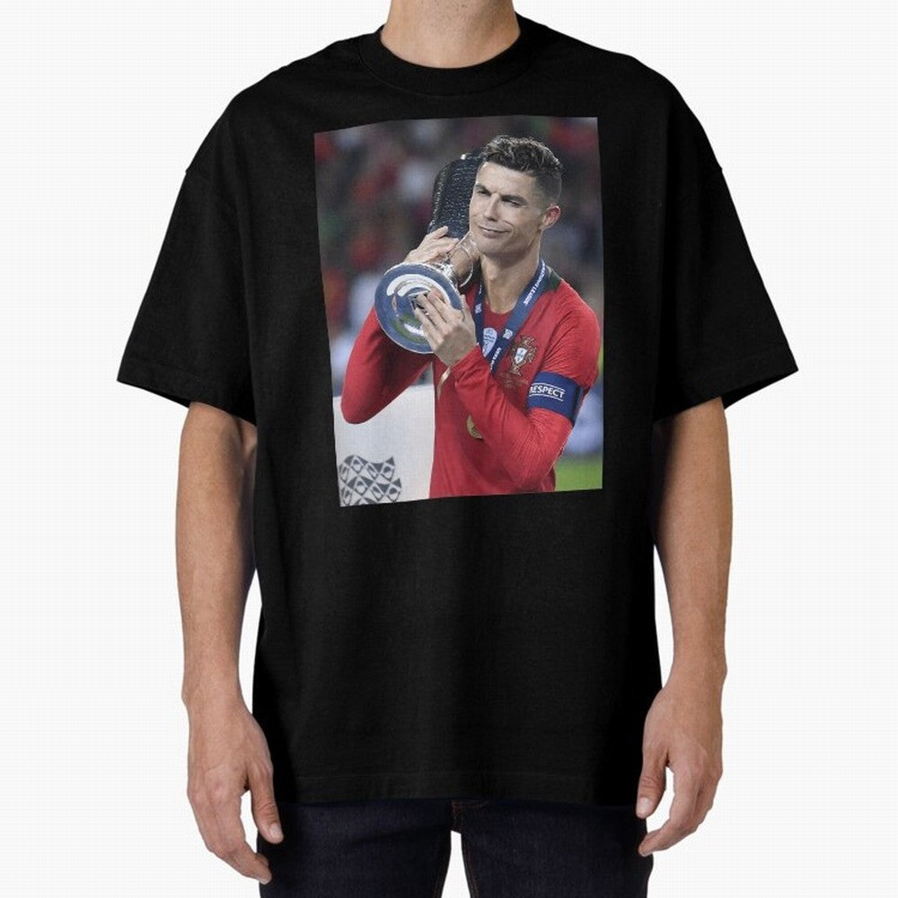 Todos Portugal 2019 Cr7 Oversized T-Shirt Honor Match Day Hype around FIFA World Cup 2026 Group Stage, CR7 and Messi, France, Global Supporter Spirit, Legendary Goals, National Colors and Tournament Celebration; Great for Supporters Who Love