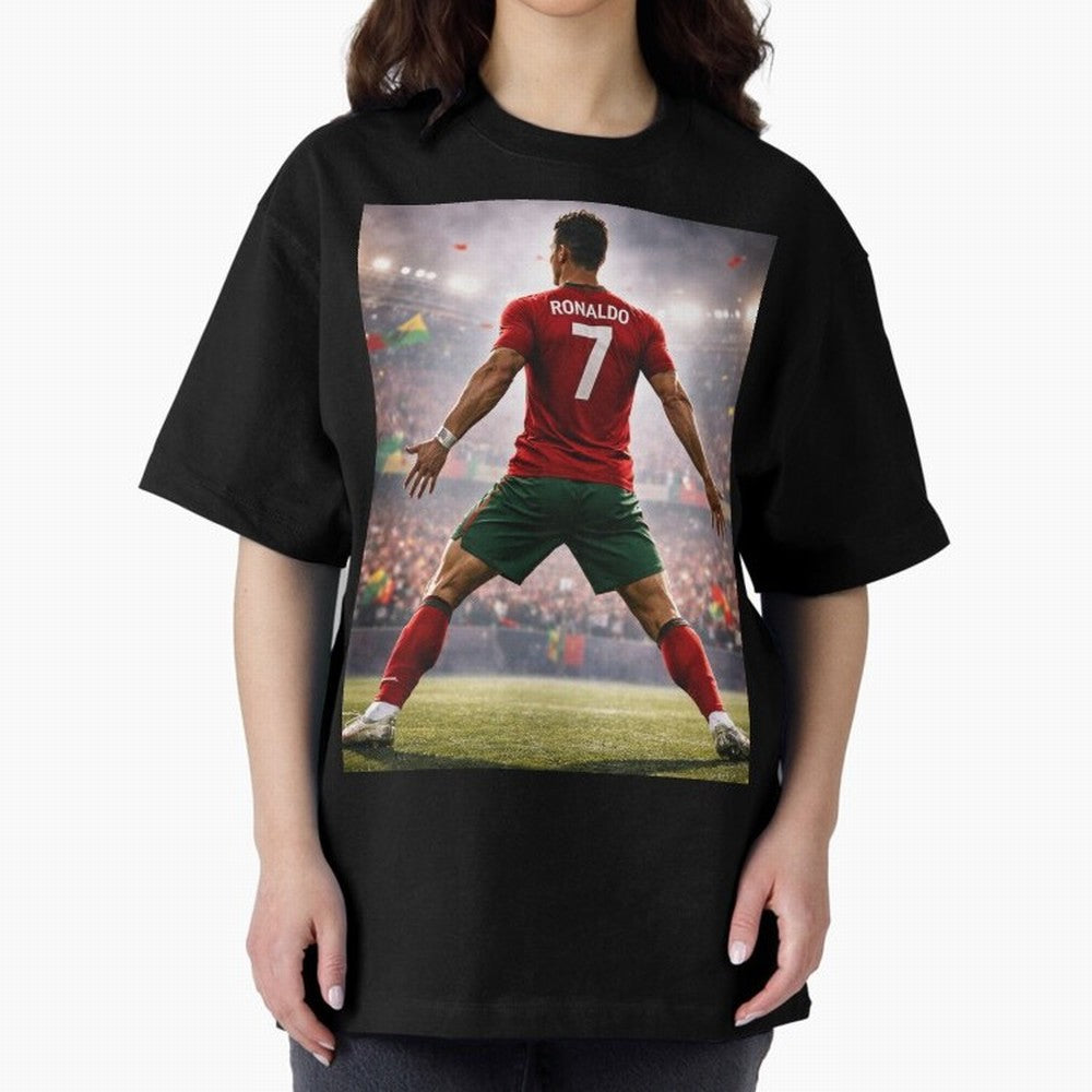 Cristiano Ronaldo Portuguese Legend Number Seven SIUUU Oversized T-Shirt Discover FIFA World Cup 2026 Group Stage for Fans of Mbappe and Portugal, Bringing Champion Mindset, Group Stage Buzz, Knockout Tension and Passionate Fan Culture; Perfect for