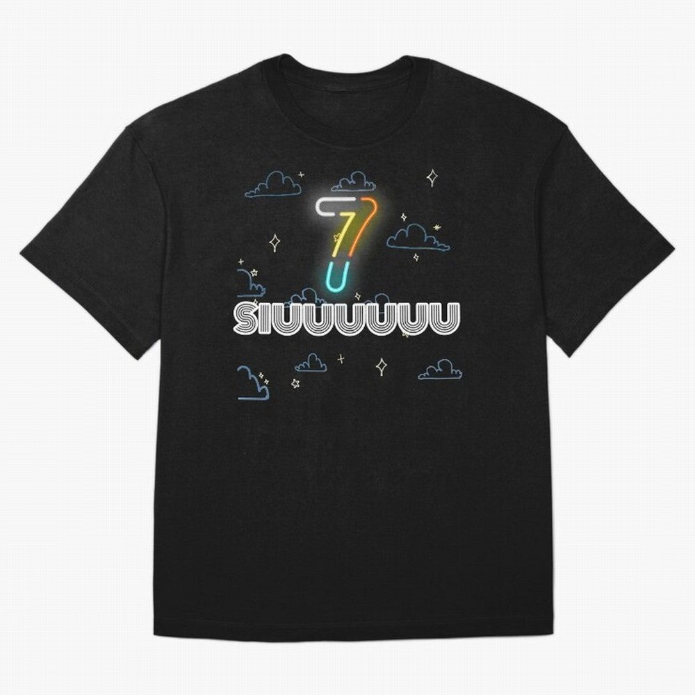 Siuuuuuu 7 CR7 goal funny Oversized T-Shirt Keep the Legacy of Match Day Hype around FIFA World Cup 2026 Group Stage, Cristiano Ronaldo, France, Retro Football Energy, Iconic Rivalries, Trophy Chase Drama and Stadium Atmosphere; Perfect for People