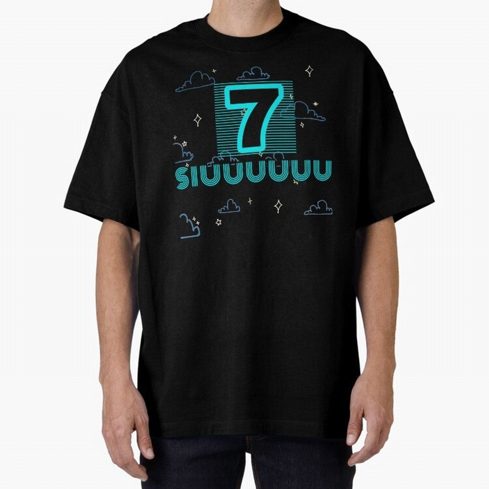 Siuuuuu 7 Cristiano ronaldo Oversized T-Shirt Join the Countdown to the FIFA World Cup 2026 Journey through CR7 Highlights, Argentina and Brazil Pride, Vintage Soccer Flavor, Modern Football Stars, National Flags and Final Night Emotion; Perfect