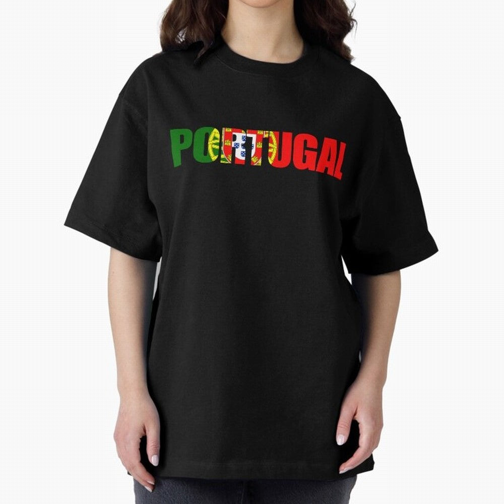 Portugal Country Oversized T-Shirt Live for the Drama of Match Day Hype around FIFA World Cup 2026, Messi, Neymar and Mbappe, Brazil, Worldwide Fan Energy, Dramatic Goals, Stadium Lights and Championship Celebrations; Ideal for Fans Who Follow