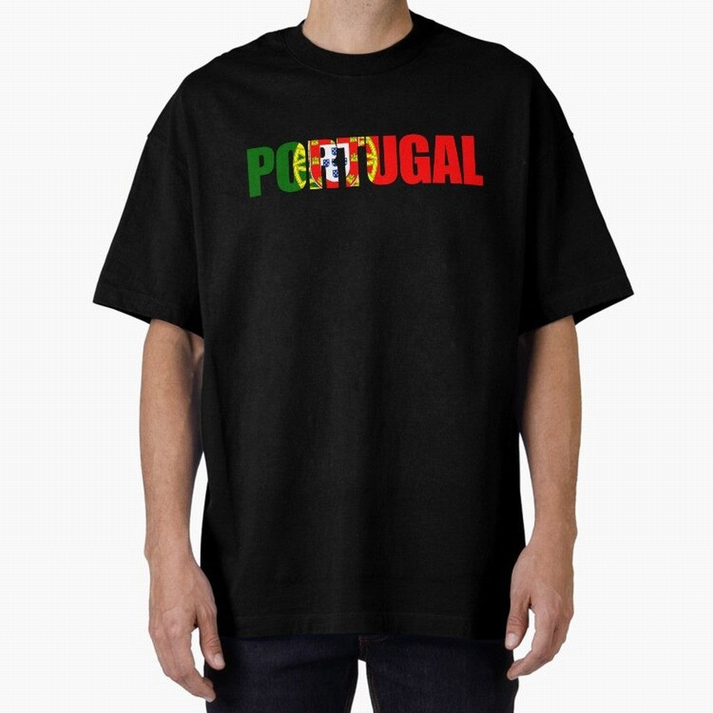 Portugal Country Oversized T-Shirt Live for the Drama of Match Day Hype around FIFA World Cup 2026, Messi, Neymar and Mbappe, Brazil, Worldwide Fan Energy, Dramatic Goals, Stadium Lights and Championship Celebrations; Ideal for Fans Who Follow