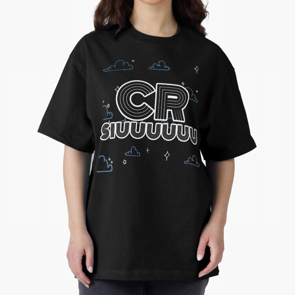 Siuuu 7 CR7 goal funny Oversized T-Shirt Support Iconic Players in FIFA World Cup 2026 Group Stage for Fans of Cristiano Ronaldo, Haaland and CR7 and Spain, Bringing Fan Favorite Moments, National Team Passion, Big Match Drama and Soccer History;