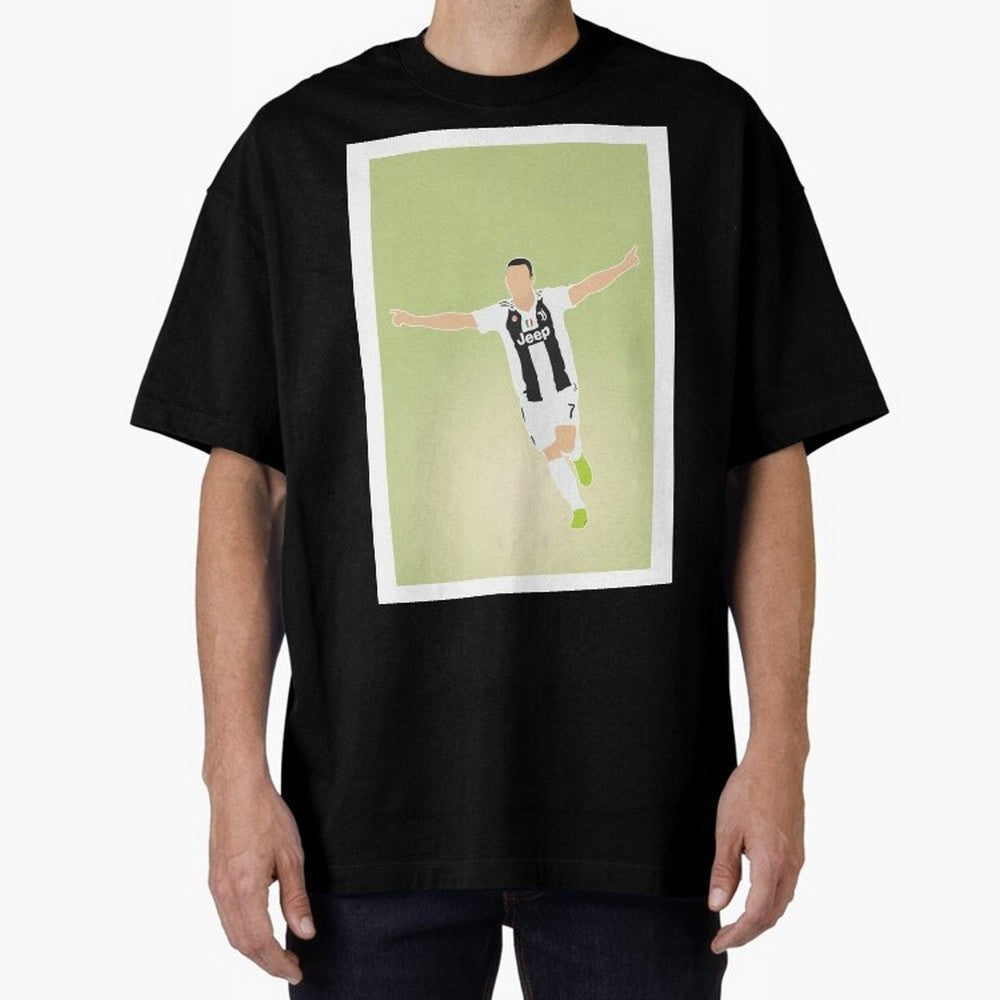 CRISTIANO RONALDO Oversized T-Shirt Celebrate Fan Culture around Match Day Hype around FIFA World Cup 2026, Messi and Cristiano Ronaldo, Netherlands, Global Supporter Spirit, Legendary Goals, National Colors and Tournament Celebration; Made for Die