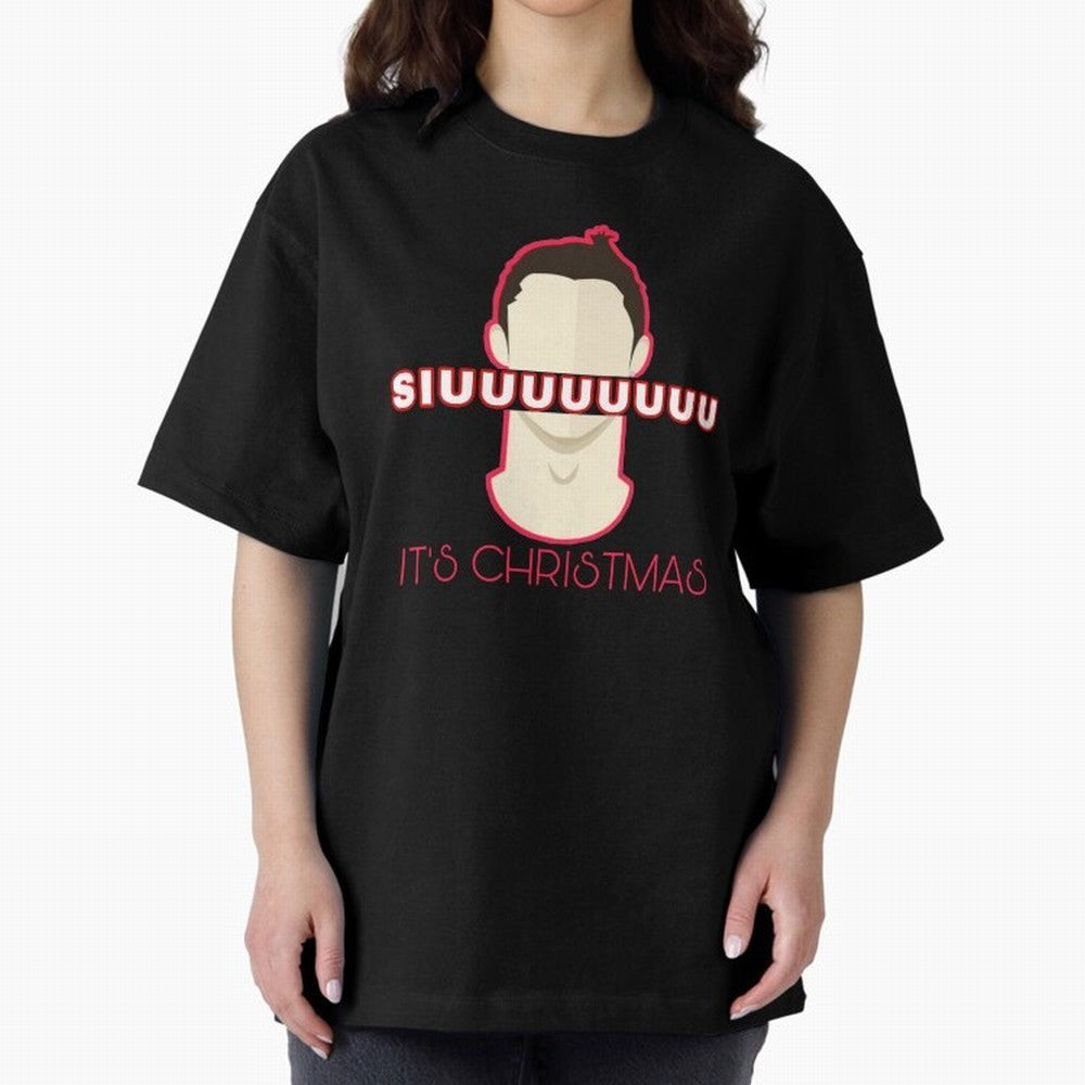 Siuuu it¡¯s Christmas CR7 funnu Oversized T-Shirt Celebrate Global Football Passion for FIFA World Cup 2026 Group Stage, Celebrating CR7, Germany, Global Supporter Spirit, Legendary Goals, National Colors and Tournament Celebration; Made for