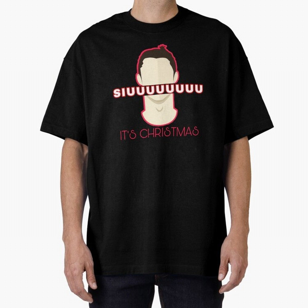Siuuu it¡¯s Christmas CR7 funnu Oversized T-Shirt Celebrate Global Football Passion for FIFA World Cup 2026 Group Stage, Celebrating CR7, Germany, Global Supporter Spirit, Legendary Goals, National Colors and Tournament Celebration; Made for
