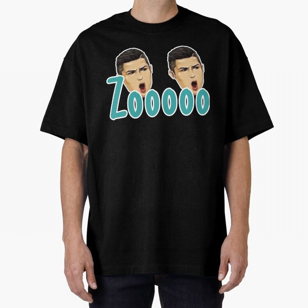 Zooo CR7 funny goal Oversized T-Shirt Fuel Your Fan Pride for FIFA World Cup 2026 Group Stage Filled with Cristiano Ronaldo, Haaland and CR7, Brazil, Portugal and Argentina Energy, Tournament Hype, Historic Matchups, Family Viewing Parties and