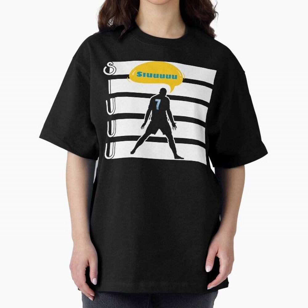 Siuuu CR7 goal Oversized T-Shirt Fuel Global Football Passion for FIFA World Cup 2026 USA Canada Mexico, Built around Neymar, Brazil, Portugal and Argentina, Fan Favorite Moments, National Team Passion, Big Match Drama and Soccer History; Perfect