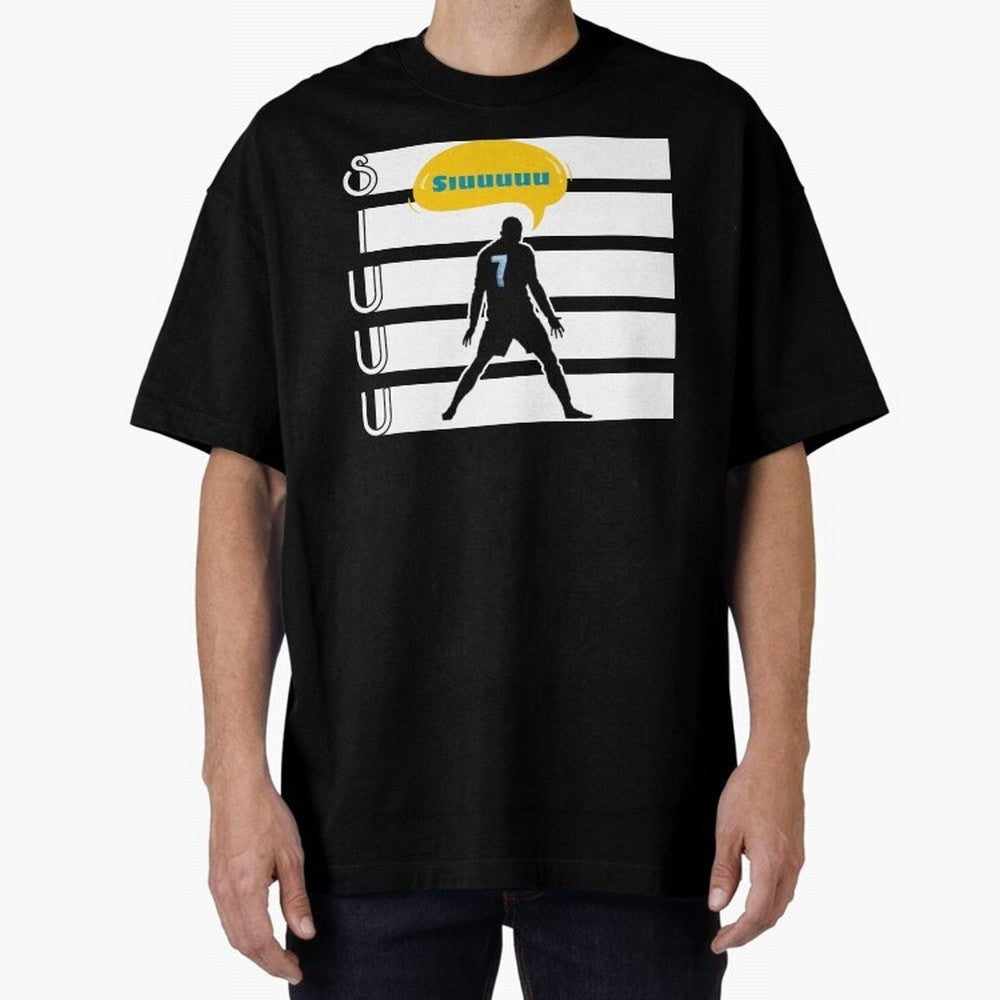 Siuuu CR7 goal Oversized T-Shirt Fuel Global Football Passion for FIFA World Cup 2026 USA Canada Mexico, Built around Neymar, Brazil, Portugal and Argentina, Fan Favorite Moments, National Team Passion, Big Match Drama and Soccer History; Perfect