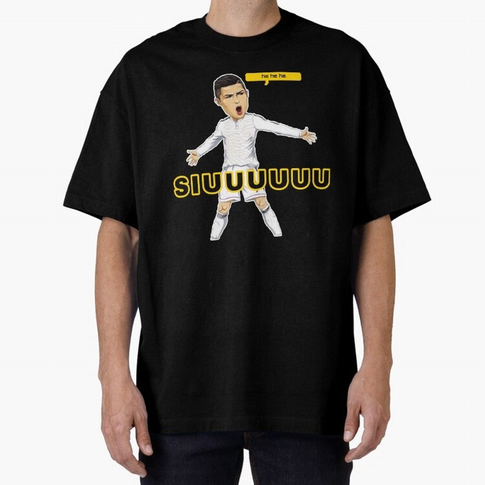 hehehe suiii cristiano ronaldo goal Oversized T-Shirt Honor Champions and Dreams in the FIFA World Cup 2026 Group Stage Journey through Messi and Cristiano Ronaldo Highlights, Argentina and Brazil Pride, Football History, Final Match Energy, Crowd