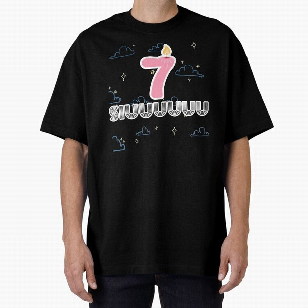 Siuuu 7 Cristiano ronaldo Oversized T-Shirt Fuel Your Fan Pride for FIFA World Cup 2026 Group Stage Connected to Cristiano Ronaldo, Haaland and CR7, England Energy, Goal Celebration Energy, Supporter Heritage, Football Icons and Worldwide