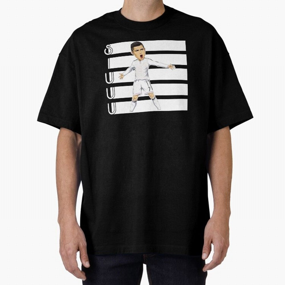 Siuuu Cristiano ronaldo goal Oversized T-Shirt Celebrate Classic Football Spirit in Global Football Passion for FIFA World Cup 2026 USA Canada Mexico, Connected to CR7 and Messi, Portugal, Supporter Pride, Iconic Celebrations, Legendary Names and