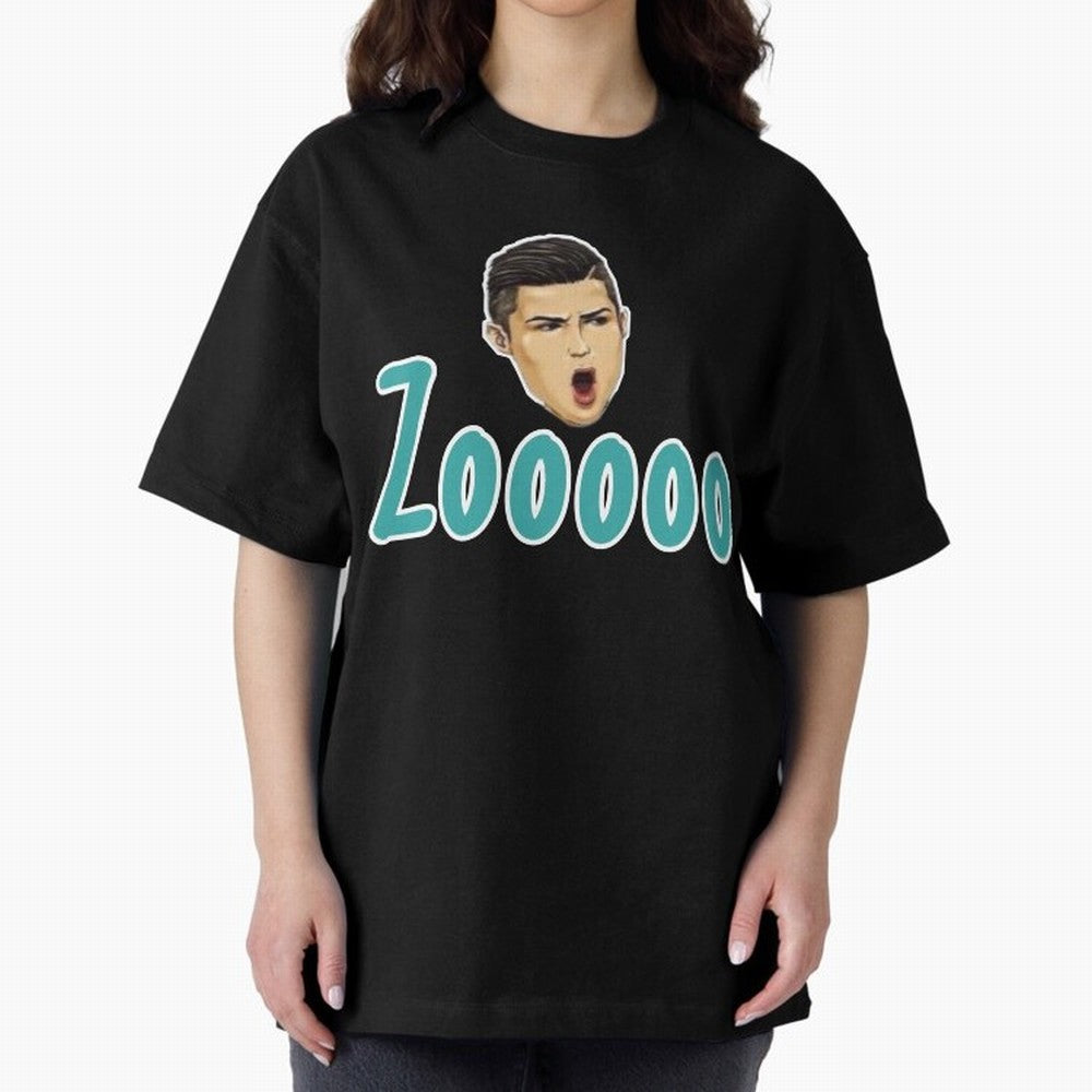 Zoooo funy CR7 goal suiii Oversized T-Shirt Live for the Drama of Match Day Hype around FIFA World Cup 2026 Group Stage, Mbappe, England, France and Netherlands, Classic Soccer Heritage, Championship Pressure, Fan Loyalty and International Pride;