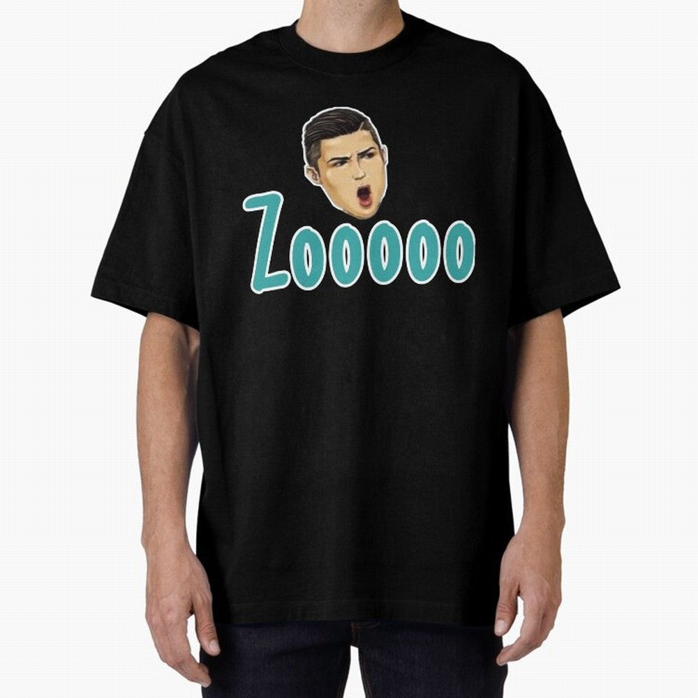 Zoooo funy CR7 goal suiii Oversized T-Shirt Live for the Drama of Match Day Hype around FIFA World Cup 2026 Group Stage, Mbappe, England, France and Netherlands, Classic Soccer Heritage, Championship Pressure, Fan Loyalty and International Pride;