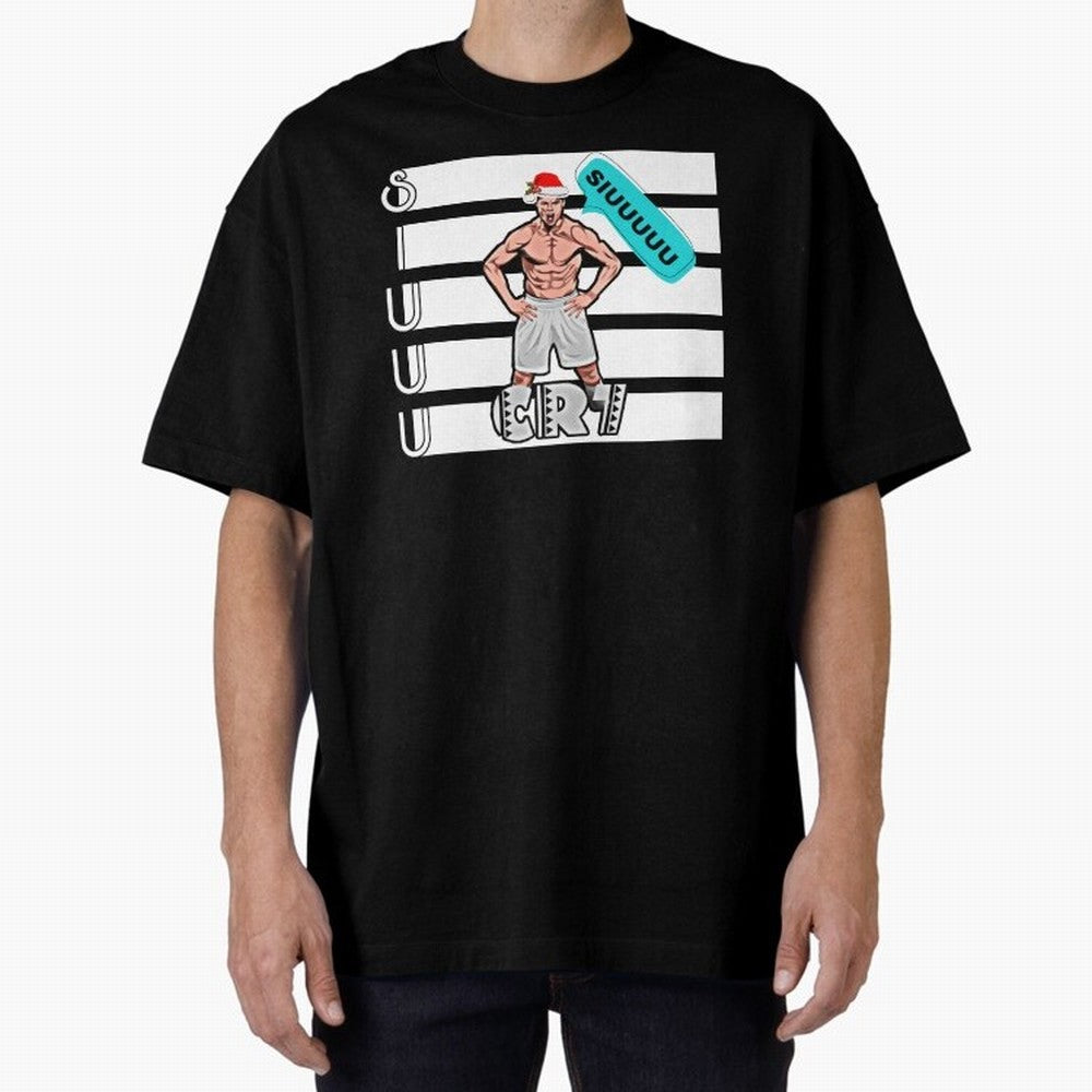 Siuuu Cristiano ronaldo goal Oversized T-Shirt Elevate Global Football Passion for FIFA World Cup 2026 Group Stage, Made for Messi, England, France and Netherlands, Stadium Memories, Football Loyalty, International Chants and Championship