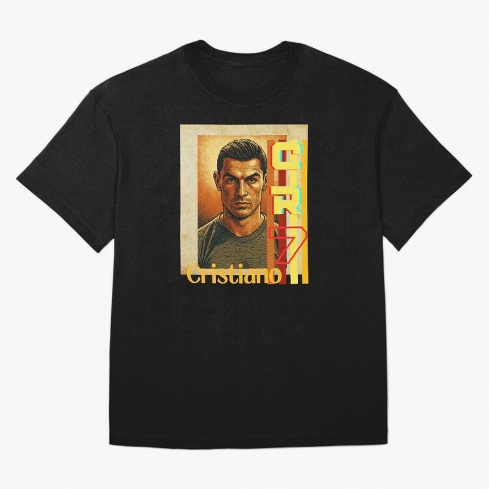 Cristiano Ronaldo Oversized T-Shirt Celebrate Football Dreams Across FIFA World Cup 2026 Group Stage Celebrating Cristiano Ronaldo, Haaland and CR7, Portugal, Spain and Germany Energy, Retro Football Energy, Iconic Rivalries, Trophy Chase Drama and
