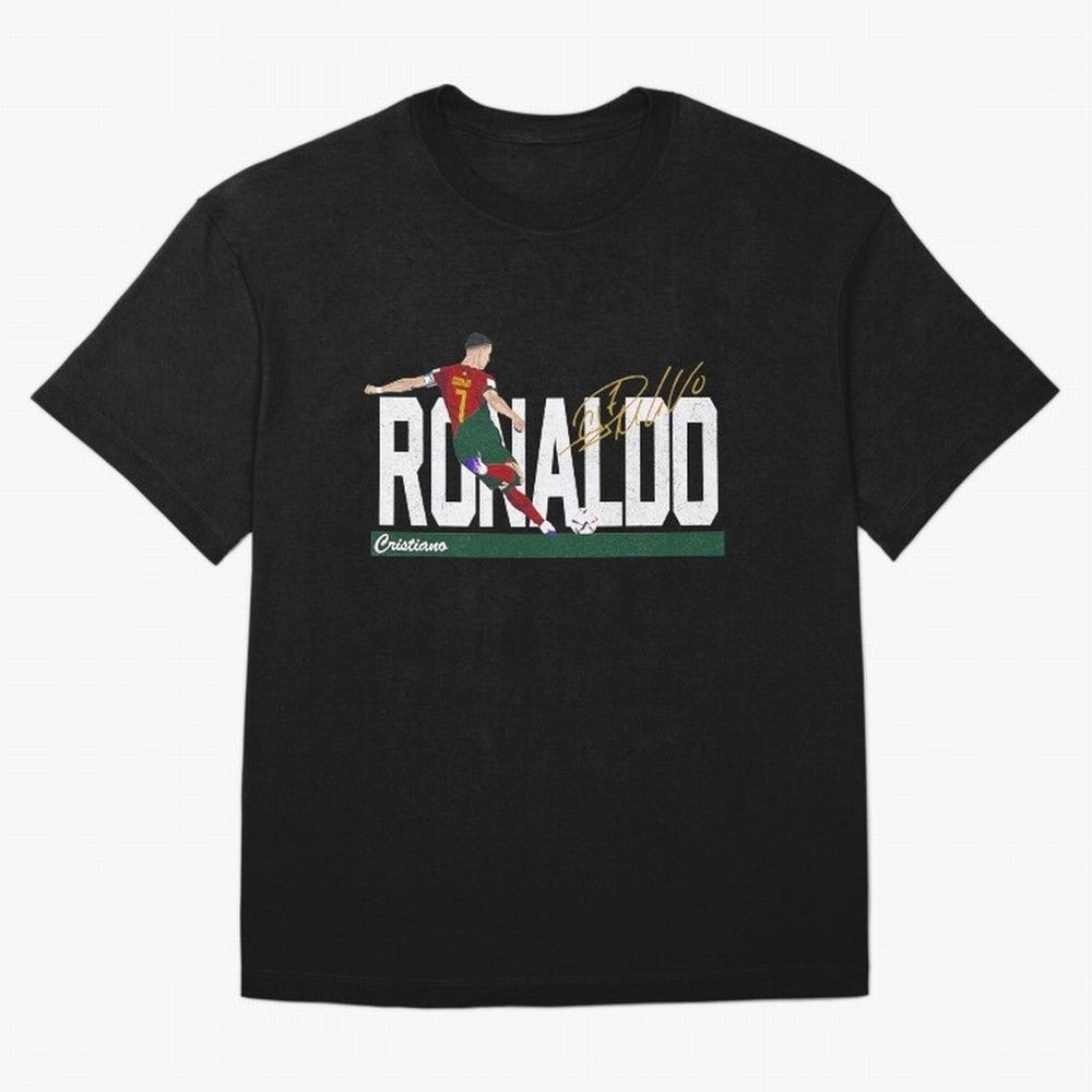 Cristiano Ronaldo Portugal Jersey -Last World Cup 2 Vintage Style Oversized T-Shirt Showcase Match Day Hype around FIFA World Cup 2026 Group Stage, Cristiano Ronaldo, Haaland and CR7, Argentina, France and Brazil, Game Day Rituals, Football