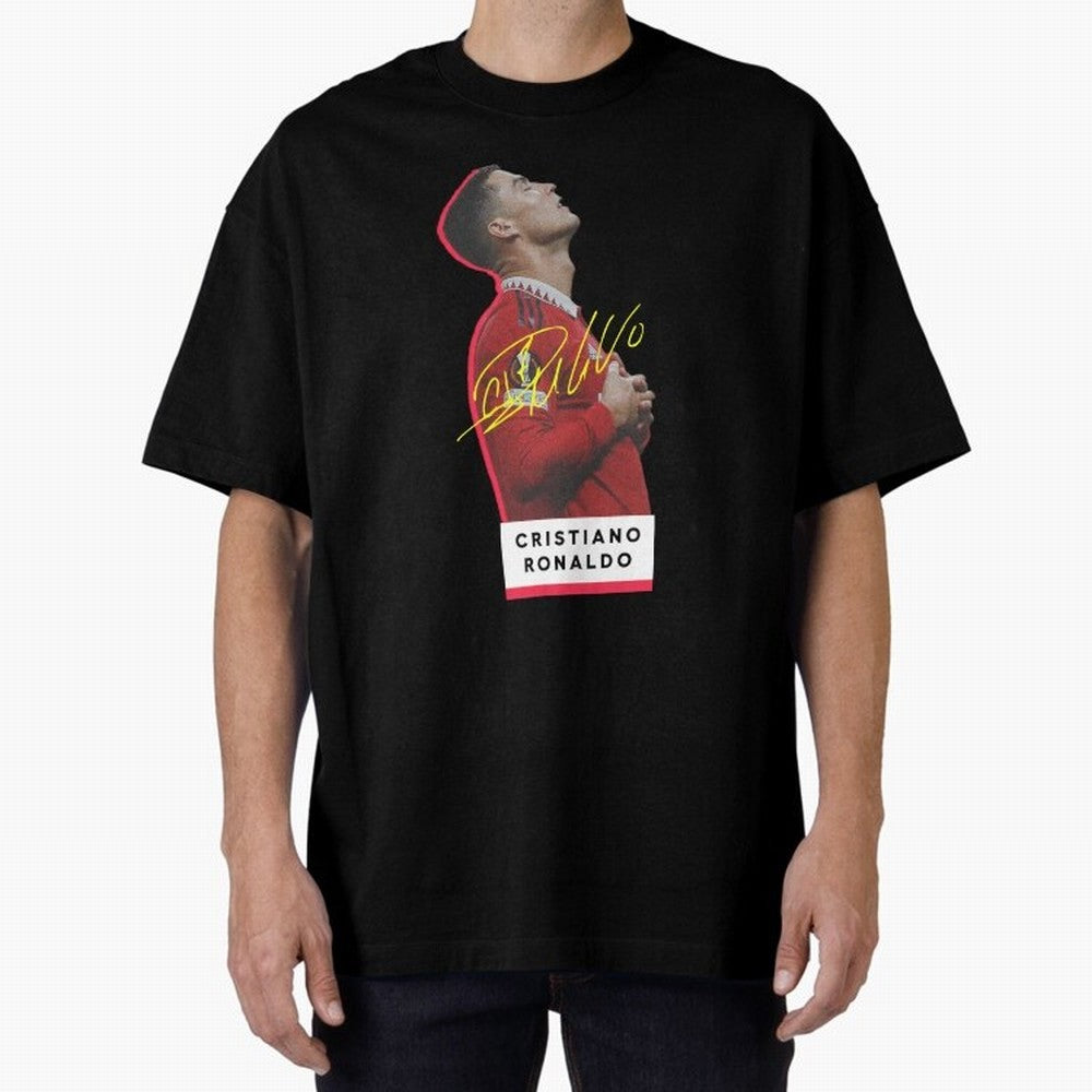 New Celebration Ronaldo Oversized T-Shirt Wear the Spirit of Match Day Hype around FIFA World Cup 2026, CR7 and Messi, England, France and Netherlands, Stadium Memories, Football Loyalty, International Chants and Championship Tradition; Perfect for