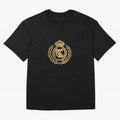 REAL MADRID GOLDEN Oversized T-Shirt Capture Stadium Memories from the FIFA World Cup 2026 USA Canada Mexico Journey through CR7 Highlights, France and Portugal Pride, Football Passion, Legendary Performances, Festival Vibes and Supporter