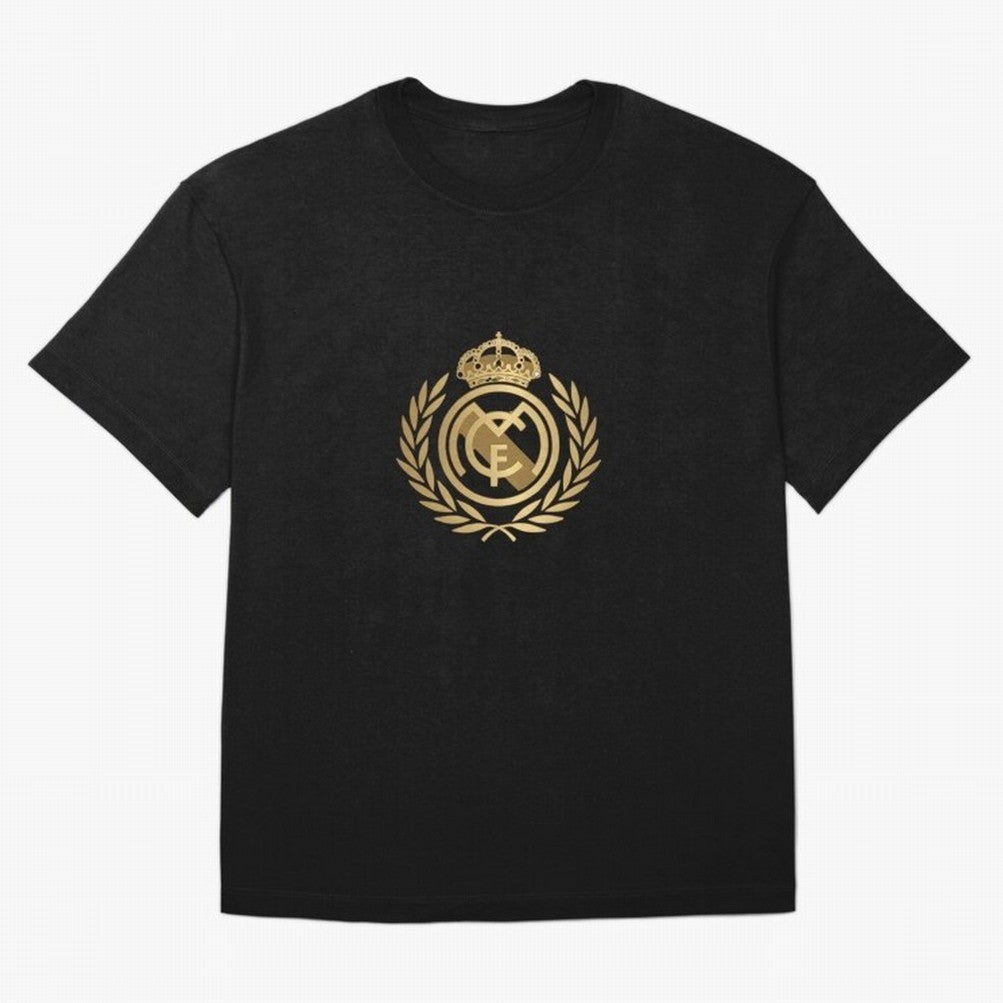 REAL MADRID GOLDEN Oversized T-Shirt Capture Stadium Memories from the FIFA World Cup 2026 USA Canada Mexico Journey through CR7 Highlights, France and Portugal Pride, Football Passion, Legendary Performances, Festival Vibes and Supporter