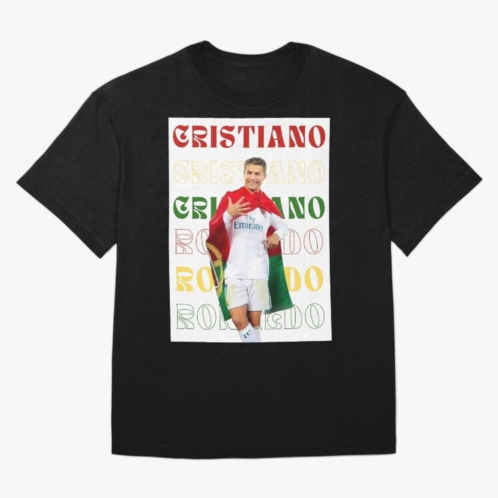Cristiano Ronaldo designs Oversized T-Shirt Represent the Passion of FIFA World Cup 2026 USA Canada Mexico Driven by Haaland and Mbappe, England, France and Netherlands Energy, Football History, Final Match Energy, Crowd Noise and Once in a