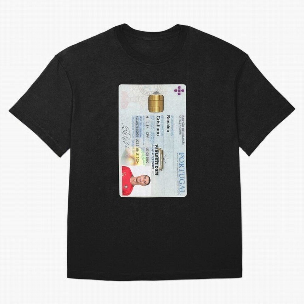 Cristiano Ronaldo CARD ID Oversized T-Shirt Make Memories around the FIFA World Cup 2026 USA Canada Mexico Journey through Messi and Cristiano Ronaldo Highlights, England Pride, Championship Spirit, Famous Goals, Roaring Crowds and International