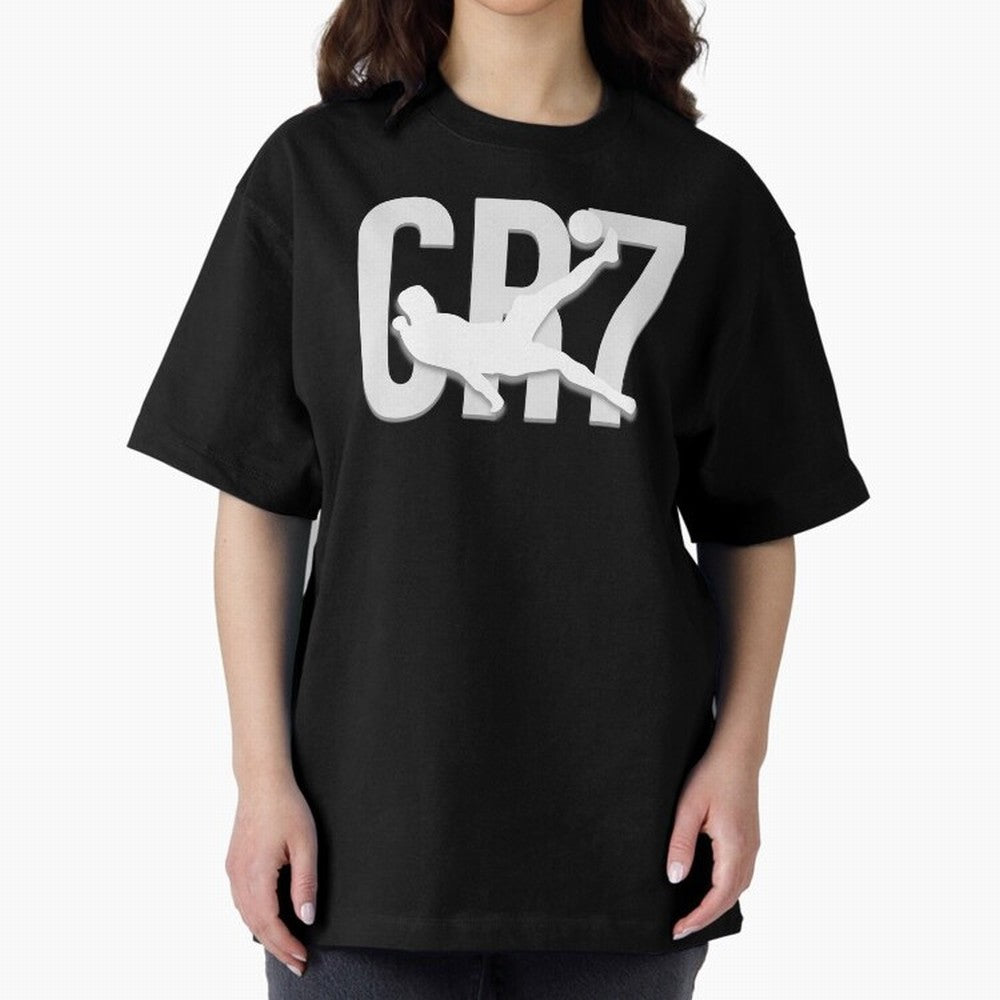 Cristiano Ronaldo Oversized T-Shirt Join the Global Buzz around FIFA World Cup 2026 for Fans of CR7 and Argentina, France and Brazil, Bringing Retro Football Energy, Iconic Rivalries, Trophy Chase Drama and Stadium Atmosphere; Great for Supporters