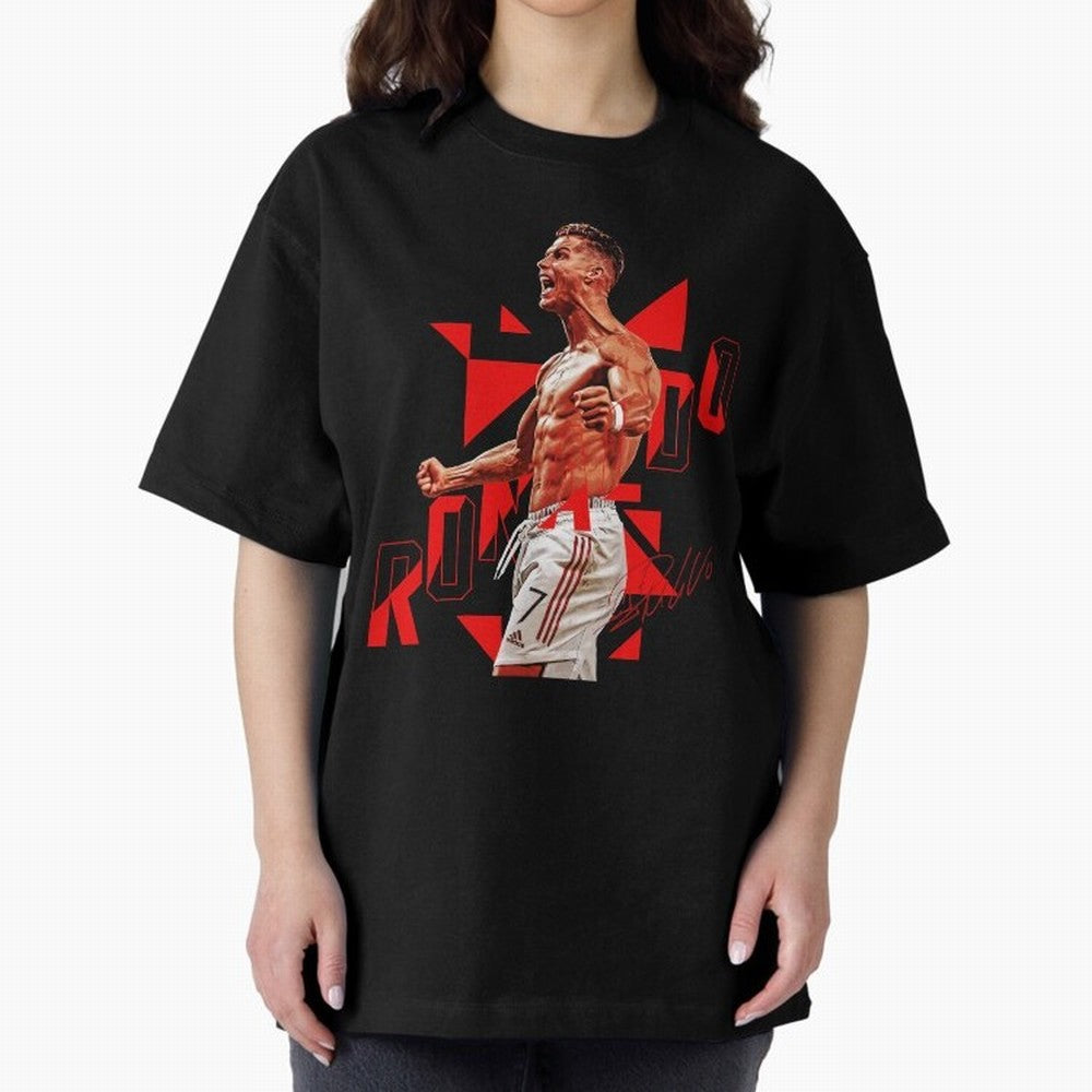 Cristiano Ronaldo Oversized T-Shirt Bring Stadium Energy to the FIFA World Cup 2026 Group Stage Journey through Cristiano Ronaldo, Haaland and CR7 Highlights, Portugal, Spain and Germany Pride, Supporter Pride, Iconic Celebrations, Legendary Names