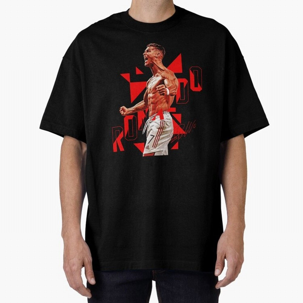 Cristiano Ronaldo Oversized T-Shirt Bring Stadium Energy to the FIFA World Cup 2026 Group Stage Journey through Cristiano Ronaldo, Haaland and CR7 Highlights, Portugal, Spain and Germany Pride, Supporter Pride, Iconic Celebrations, Legendary Names