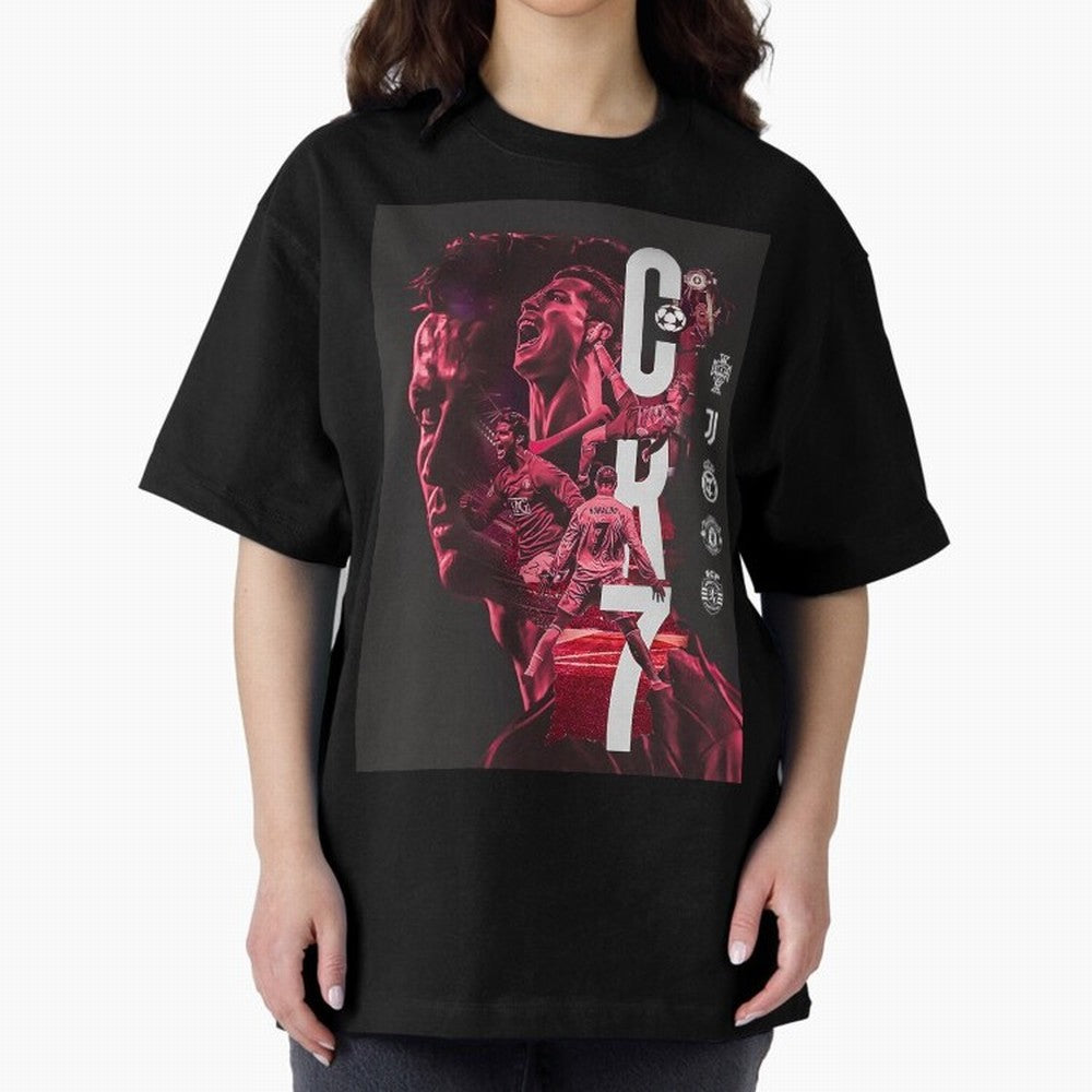 CR7 Oversized T-Shirt Carry National Pride through the FIFA World Cup 2026 Group Stage Journey through Messi, CR7 and Mbappe Highlights, England, France and Netherlands Pride, Global Supporter Spirit, Legendary Goals, National Colors and Tournament