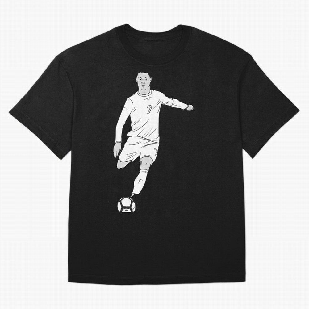 Cristiano Ronaldo Oversized T-Shirt Celebrate Soccer Greatness during FIFA World Cup 2026 Group Stage for Fans of Mbappe and Neymar and Argentina and Brazil, Bringing Football Passion, Legendary Performances, Festival Vibes and Supporter Community;