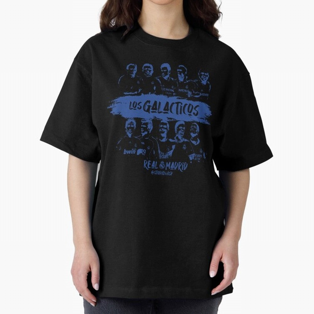 Los Galacticos Oversized T-Shirt Relive the Noise and Pride of the FIFA World Cup 2026 Journey through Haaland and Mbappe Highlights, Portugal Pride, Vintage Soccer Flavor, Modern Football Stars, National Flags and Final Night Emotion; Great for